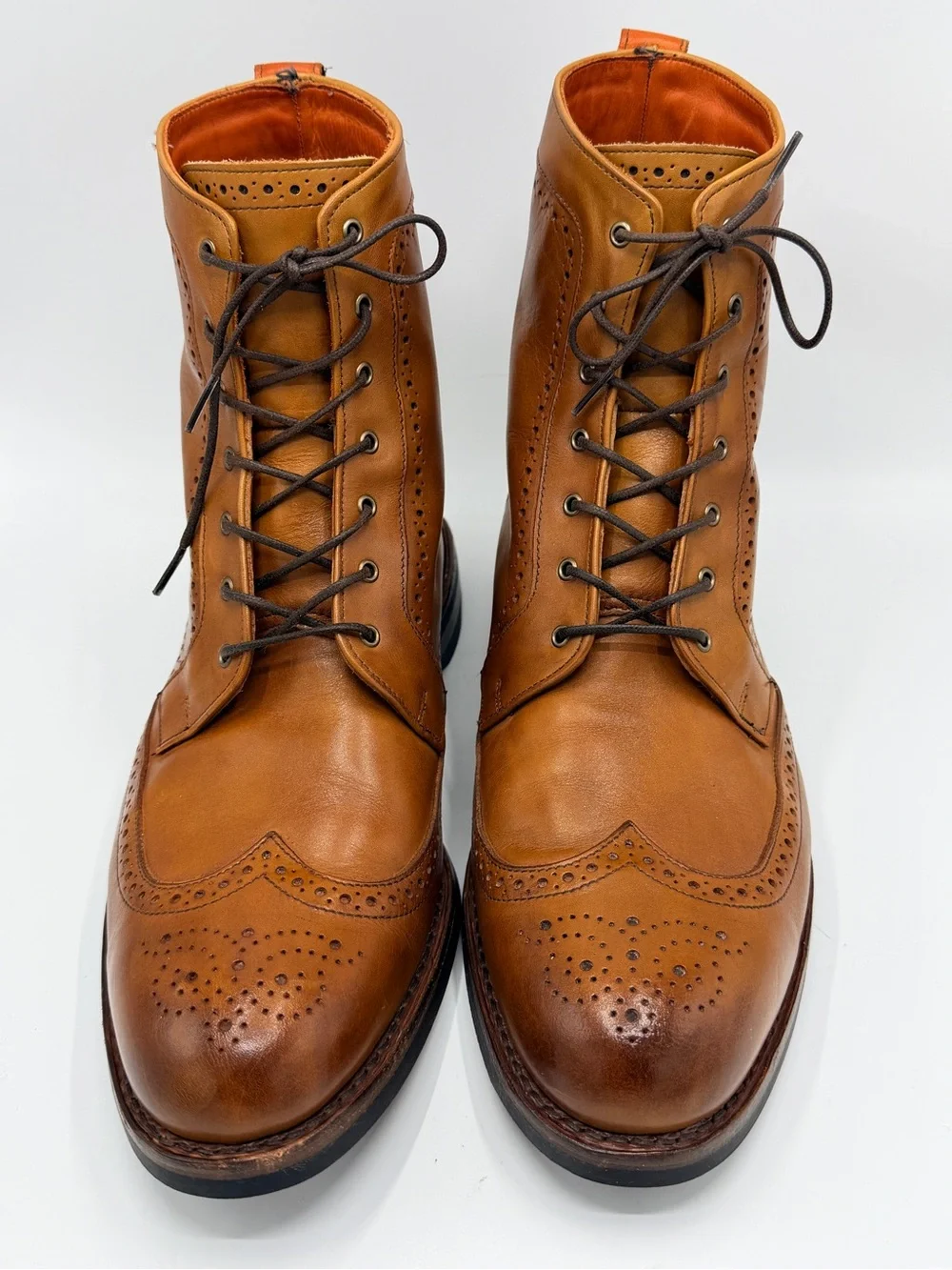 Allen Edmonds Dalton Dress Boots, Brown Walnut Leather 9.5/10 Condition size 12